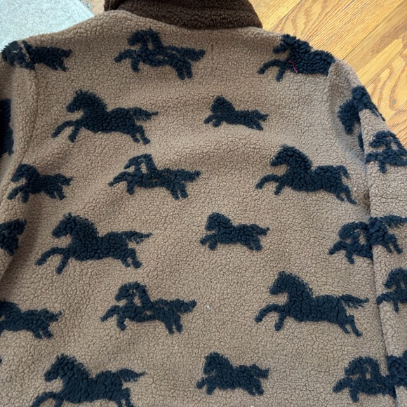 THE GREAT. Brown and Black Teddy Jacket - Picture 8 of 8